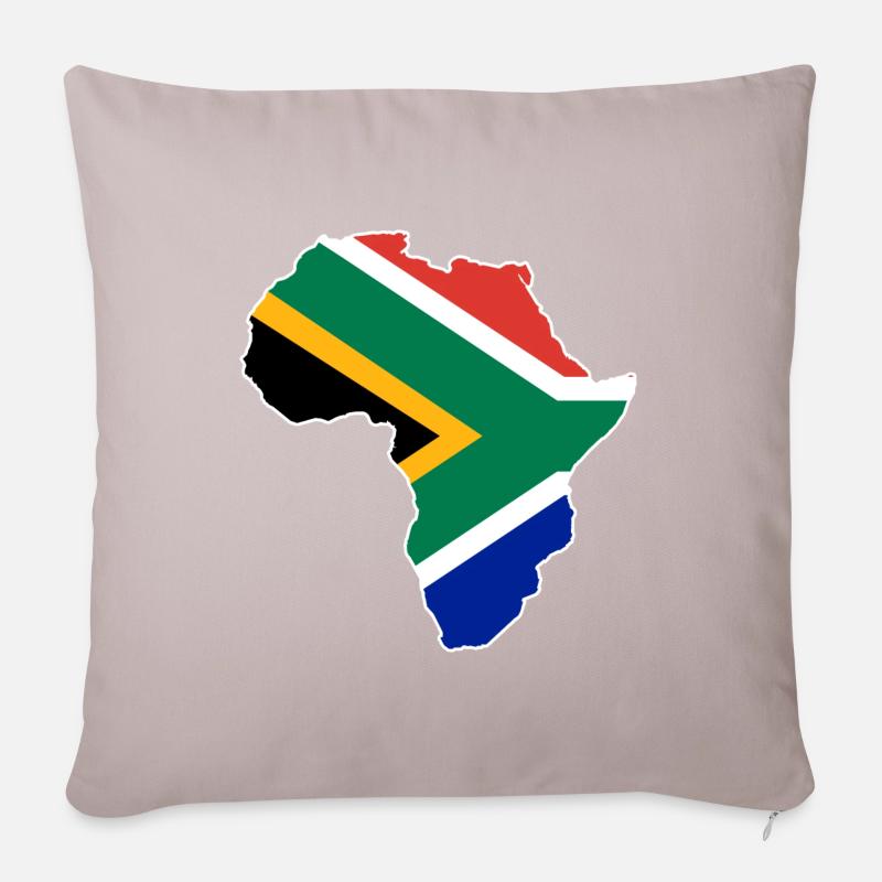 Südafrika - Sofakissenbezug 45 x 45 cm - helles Taupe