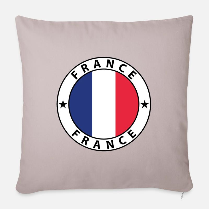 France - Sofakissenbezug 45 x 45 cm - helles Taupe