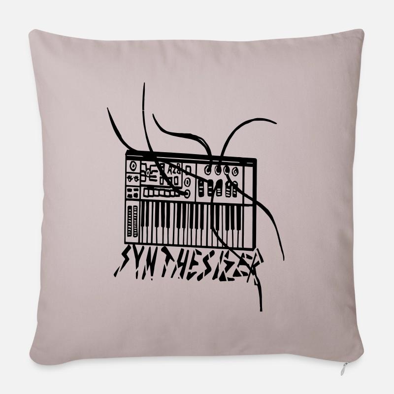 synthesizer - Sofa pillowcase 17,3'' x 17,3'' (45 x 45 cm) - light taupe