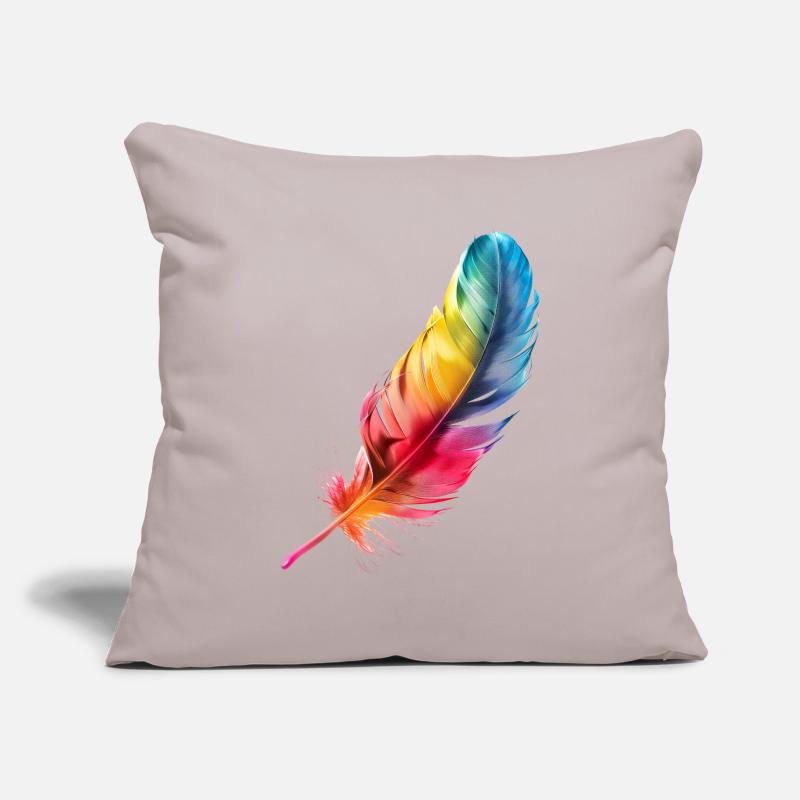 Bird feather: Lightweight with ingenious function Sofa pillowcase 17,3'' x 17,3'' (45 x 45 cm)