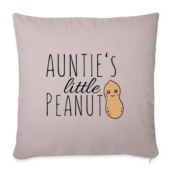 Aunties little peanut | Auntie's Little Peanut - Sofa pillowcase 17,3'' x 17,3'' (45 x 45 cm) - light taupe - Front