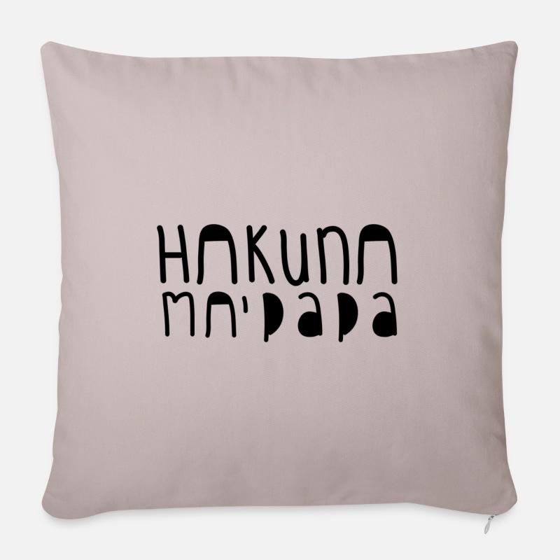 Hakuna Ma'Papa Papa Vater Eltern - Sofakissenbezug 45 x 45 cm - helles Taupe