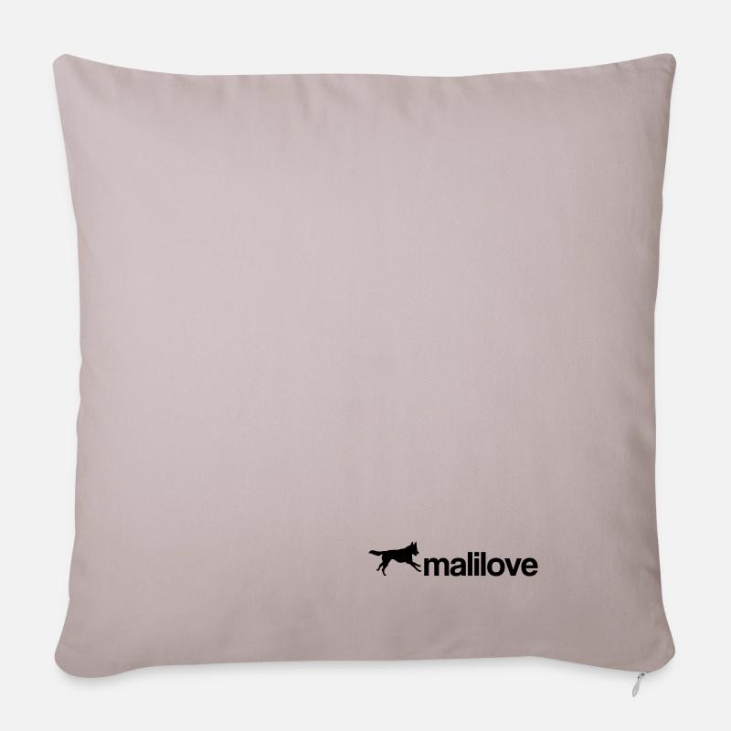 amour Mali - Housse de coussin décorative 45 x 45 cm - taupe clair