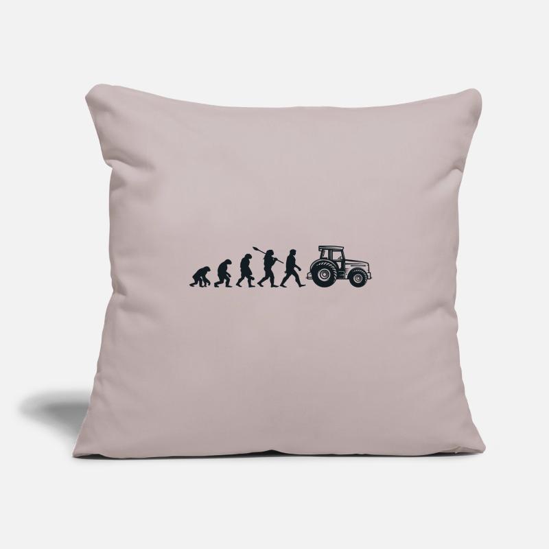 Darwin Evolution for Farmers 🚜 Sofa pillowcase 17,3'' x 17,3'' (45 x 45 cm)