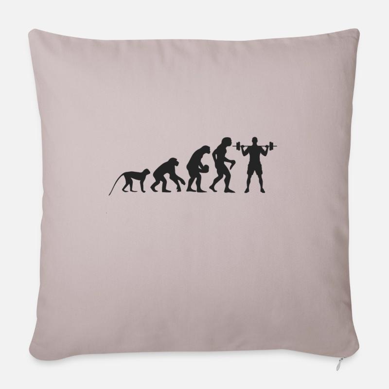 Evolution Fitness - Sofakissenbezug 45 x 45 cm - helles Taupe
