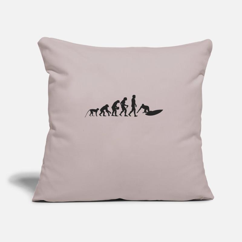 Evolution de surf Housse de coussin décorative 45 x 45 cm