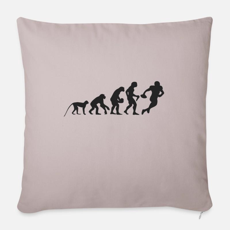 Evolution Football - Sofakissenbezug 45 x 45 cm - helles Taupe