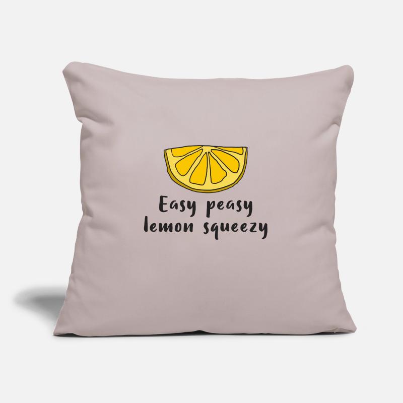 Lemon Lemon Easy peasy lemon squeezy Sofa pillowcase 17,3'' x 17,3'' (45 x 45 cm)
