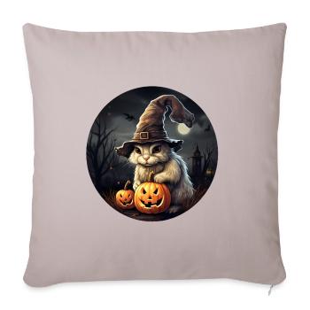 Halloween Häschen - Sofakissenbezug 45 x 45 cm - helles Taupe - Vorne