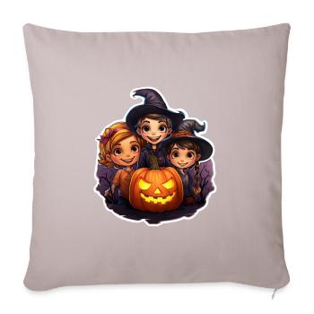 Children on Halloween - Sofa pillowcase 17,3'' x 17,3'' (45 x 45 cm) - light taupe - Front