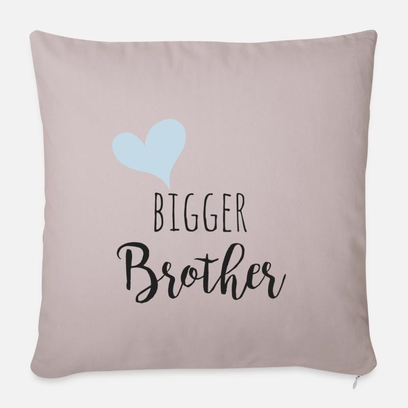 Bigger Brother - Sofakissenbezug 45 x 45 cm - helles Taupe