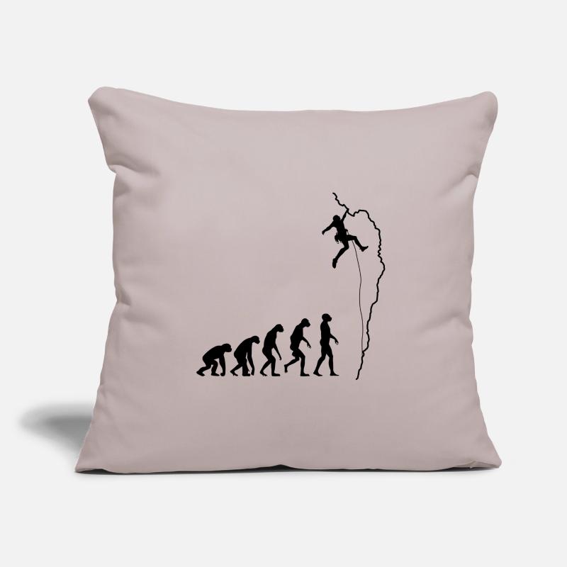 Evolution de l'escalade Housse de coussin décorative 45 x 45 cm