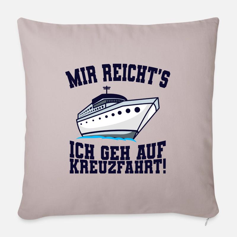 Kreuzfahrt - Sofakissenbezug 45 x 45 cm - helles Taupe