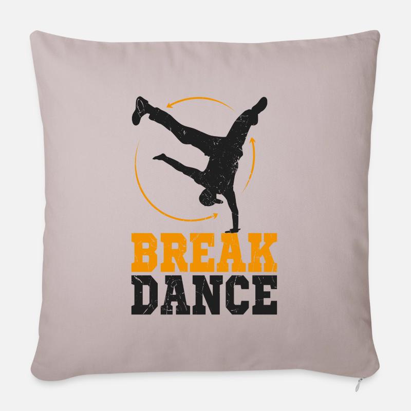Breakdance - Sofakissenbezug 45 x 45 cm - helles Taupe
