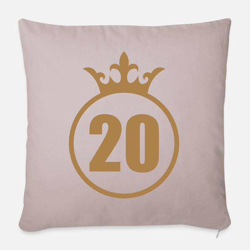 *** 20 *** - Sofakissenbezug 45 x 45 cm - helles Taupe