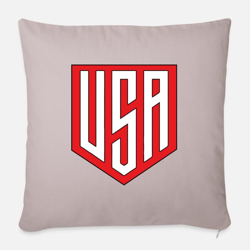 USA - Sofakissenbezug 45 x 45 cm - helles Taupe