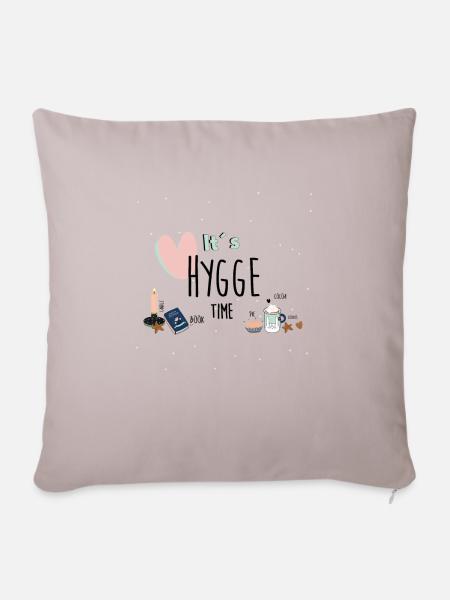 Hygge - Sofakissenbezug 45 x 45 cm - helles Taupe