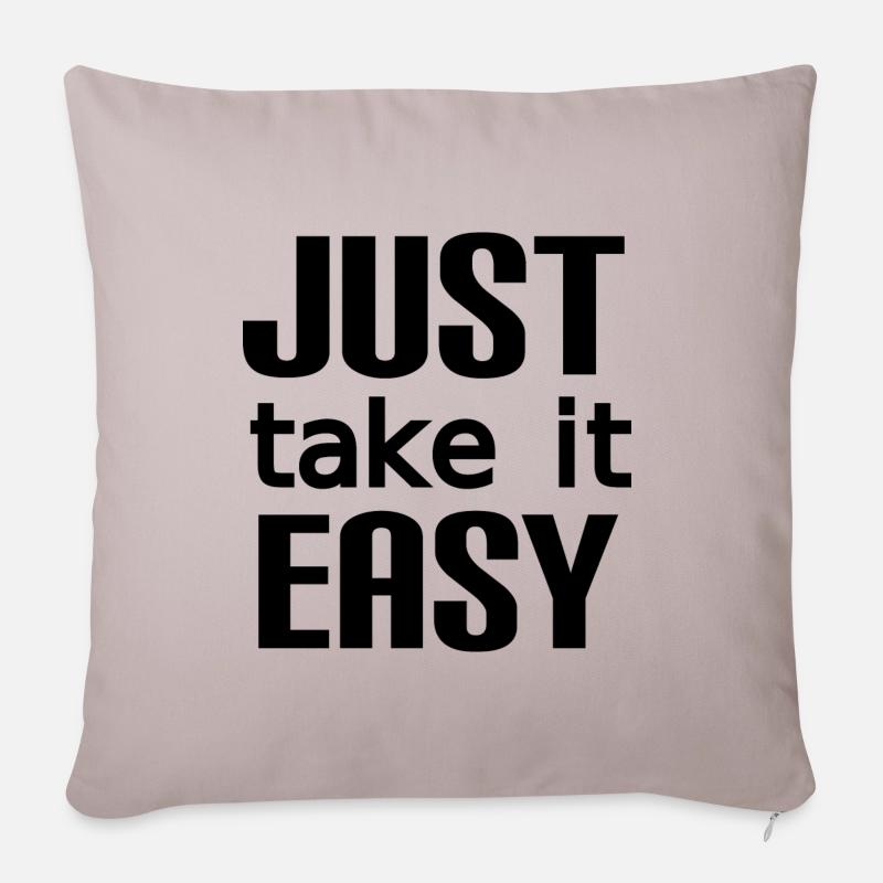 Take it easy - Sofakissenbezug 45 x 45 cm - helles Taupe