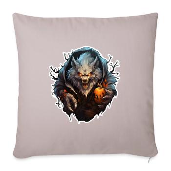 Halloween - Housse de coussin décorative 45 x 45 cm - taupe clair - Devant