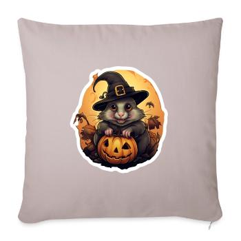 Halloween Maus - Sofakissenbezug 45 x 45 cm - helles Taupe - Vorne