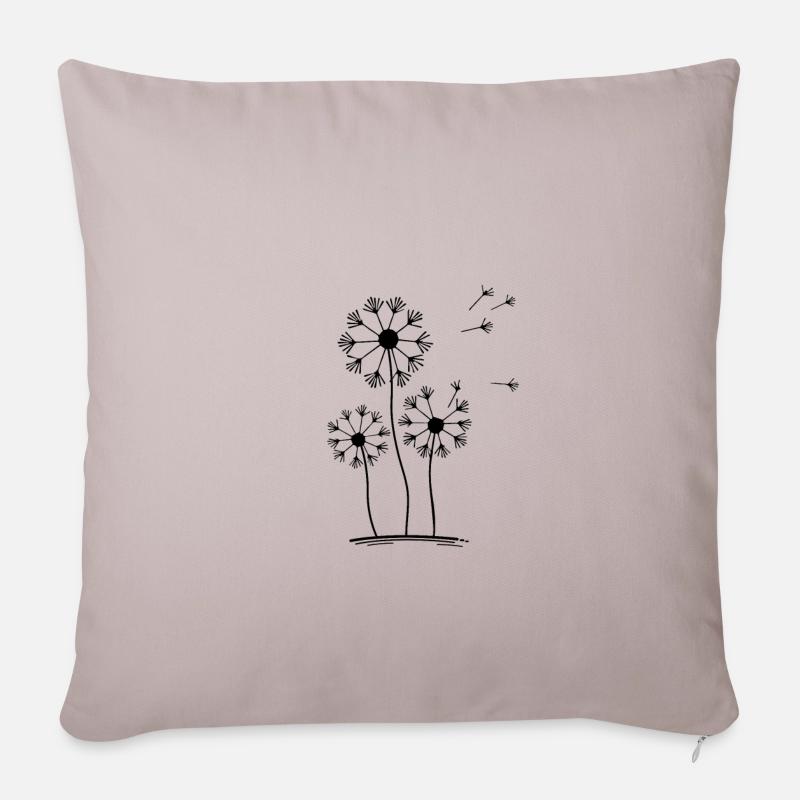 Pusteblume - Sofakissenbezug 45 x 45 cm - helles Taupe