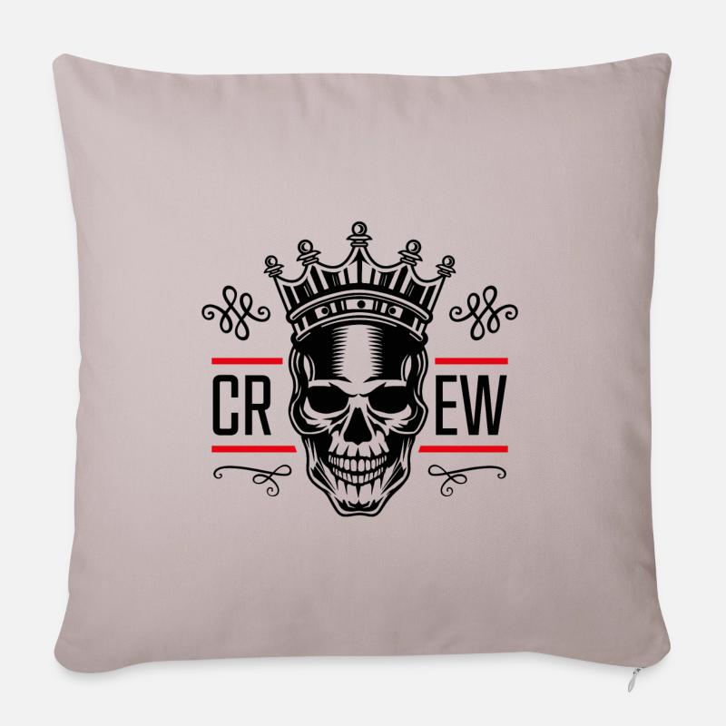 crew skelett - Sofakissenbezug 45 x 45 cm - helles Taupe