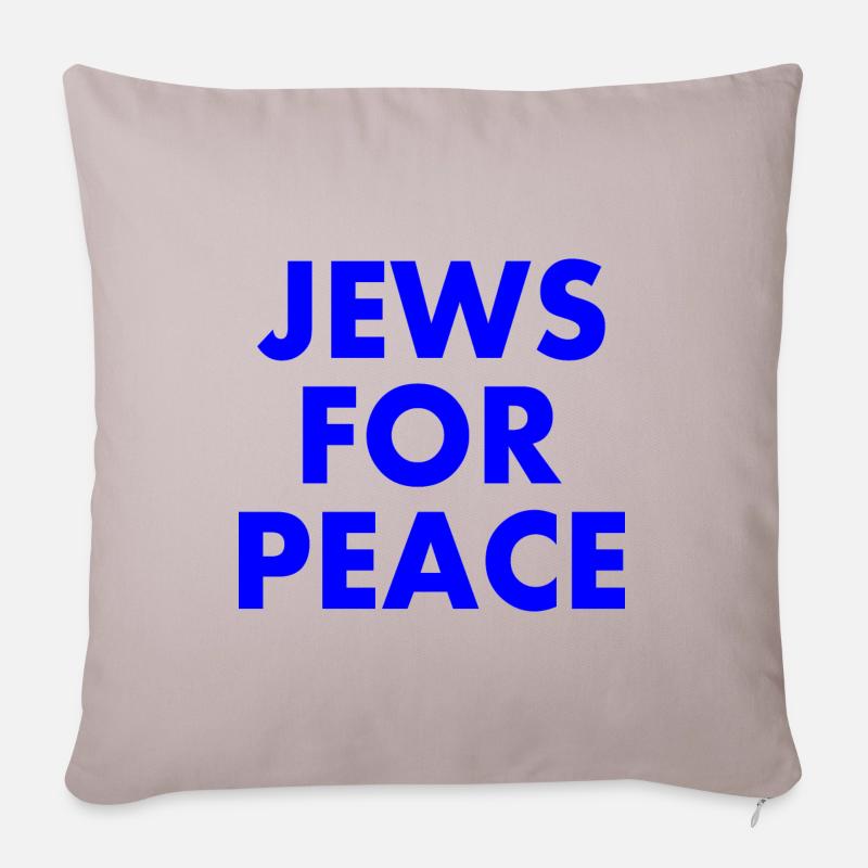 Jews for peace - Sofakissenbezug 45 x 45 cm - helles Taupe