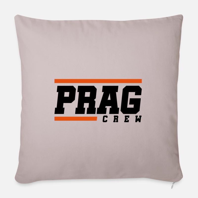prag crew - Sofakissenbezug 45 x 45 cm - helles Taupe