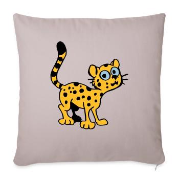 Baby Leopard - Sofa pillowcase 17,3'' x 17,3'' (45 x 45 cm) - light taupe - Front