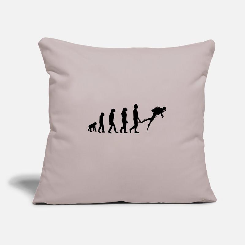 plongée évolution Housse de coussin décorative 45 x 45 cm