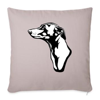 greyhound BACKGROUND - Sofakissenbezug 45 x 45 cm - helles Taupe - Vorne