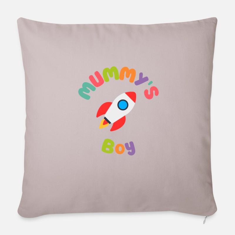 Mummys Junge Rakete - Sofakissenbezug 45 x 45 cm - helles Taupe