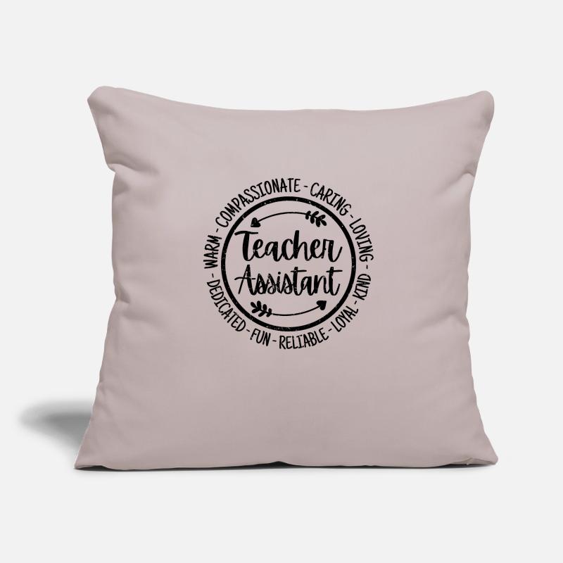 assistant enseignant assistant enseignant drôleEnseignant A Housse de coussin décorative 45 x 45 cm