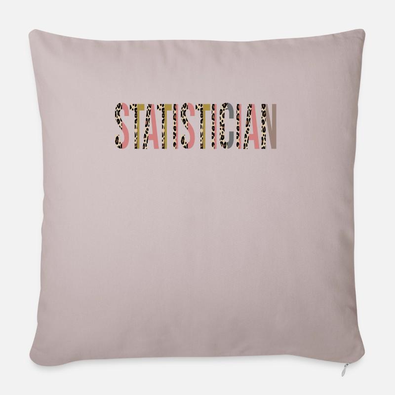 Statistiker - Sofakissenbezug 45 x 45 cm - helles Taupe