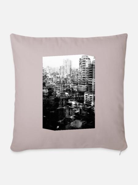 urban jungle - Sofakissenbezug 45 x 45 cm - helles Taupe