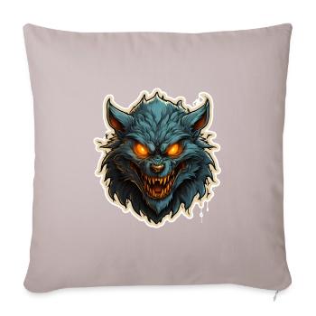 Halloween Werewolf - Sofa pillowcase 17,3'' x 17,3'' (45 x 45 cm) - light taupe - Front