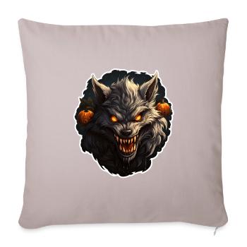 Werewolf Halloween - Sofa pillowcase 17,3'' x 17,3'' (45 x 45 cm) - light taupe - Front