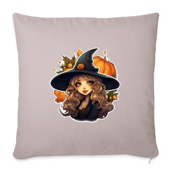 Witch - Sofa pillowcase 17,3'' x 17,3'' (45 x 45 cm) - light taupe - Front