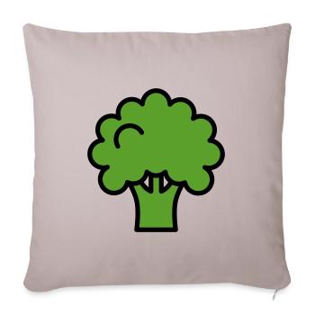 Brocoli - Housse de coussin décorative 45 x 45 cm - taupe clair - Devant