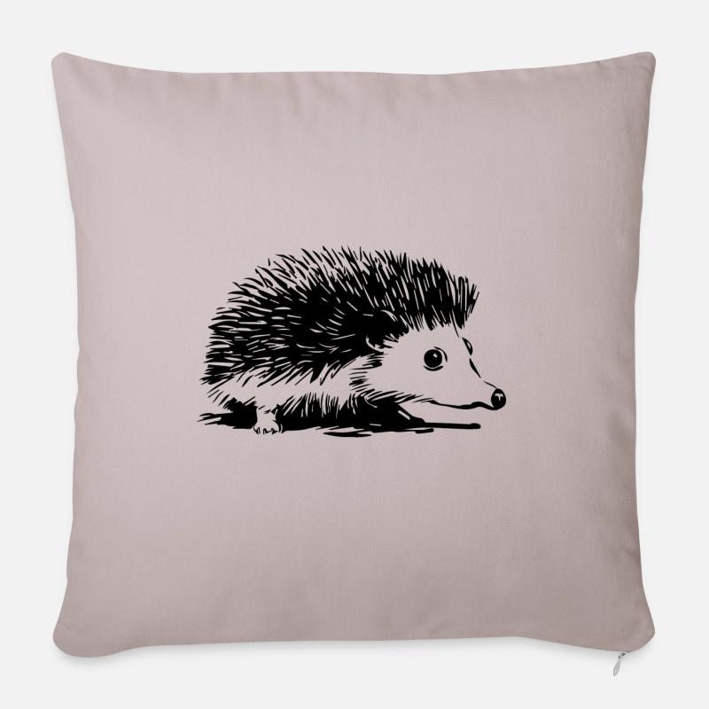 Igel - Sofakissenbezug 45 x 45 cm - helles Taupe