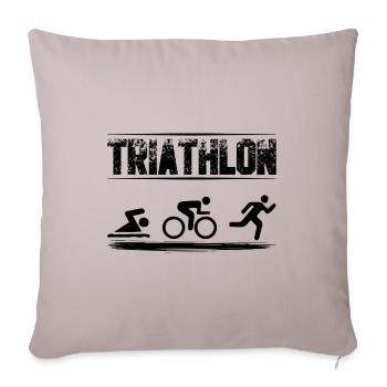 Triathlon - Sofa pillowcase 17,3'' x 17,3'' (45 x 45 cm) - light taupe - Front
