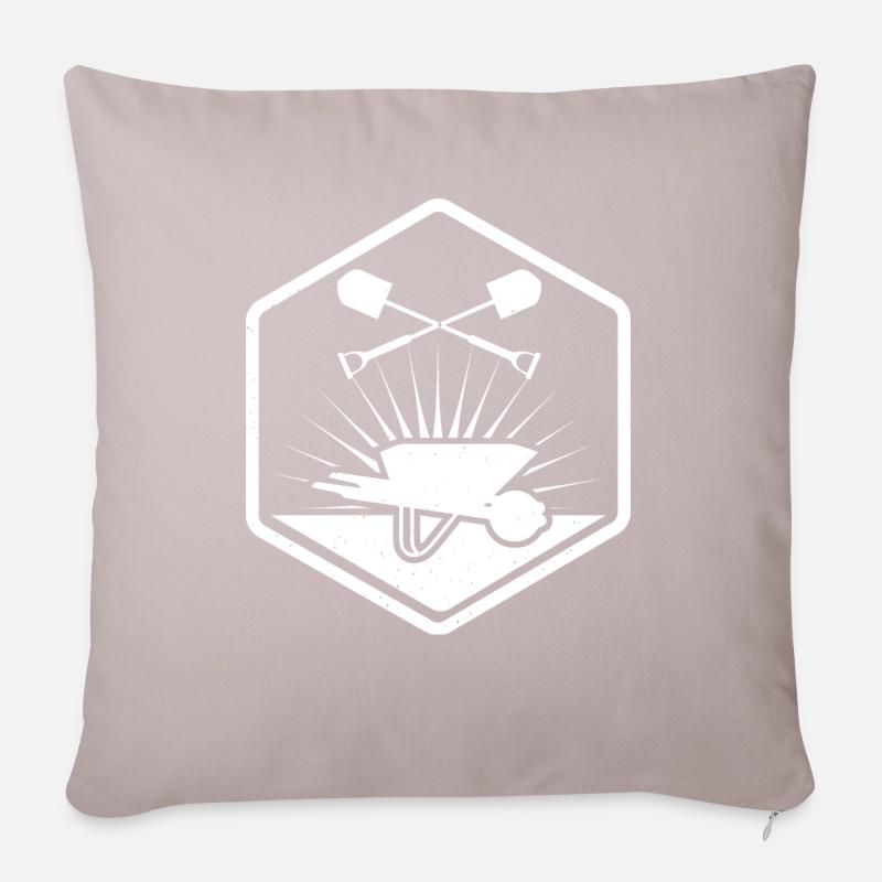 Gärtner Garten Beet Landschaftsbau Beruf Gardener - Sofakissenbezug 45 x 45 cm - helles Taupe