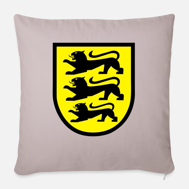 Baden-Württemberg - Sofakissenbezug 45 x 45 cm - helles Taupe