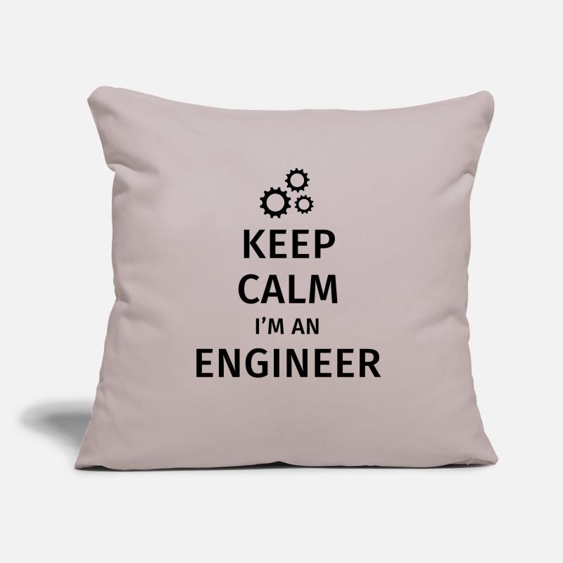 Keep Calm I'm an Engineer Housse de coussin décorative 45 x 45 cm