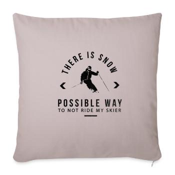 Cadeau de vacances d'hiver - Housse de coussin décorative 45 x 45 cm - taupe clair - Devant