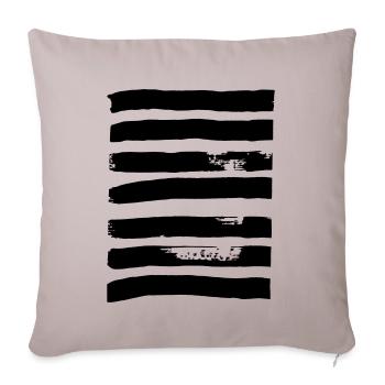 Lines thick - Sofa pillowcase 17,3'' x 17,3'' (45 x 45 cm) - light taupe - Front