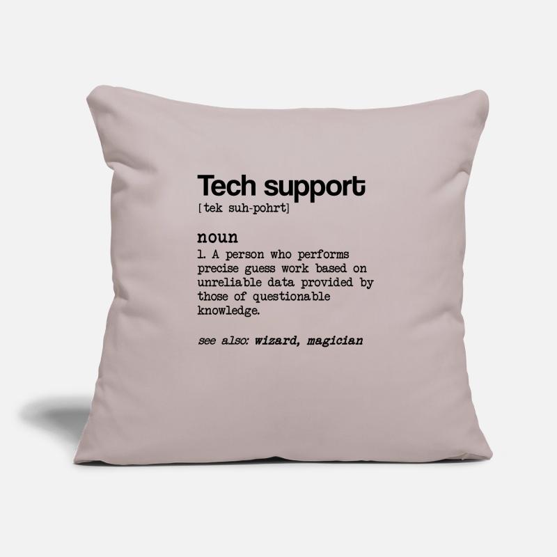 Support technique Définition du nom Technisc Housse de coussin décorative 45 x 45 cm