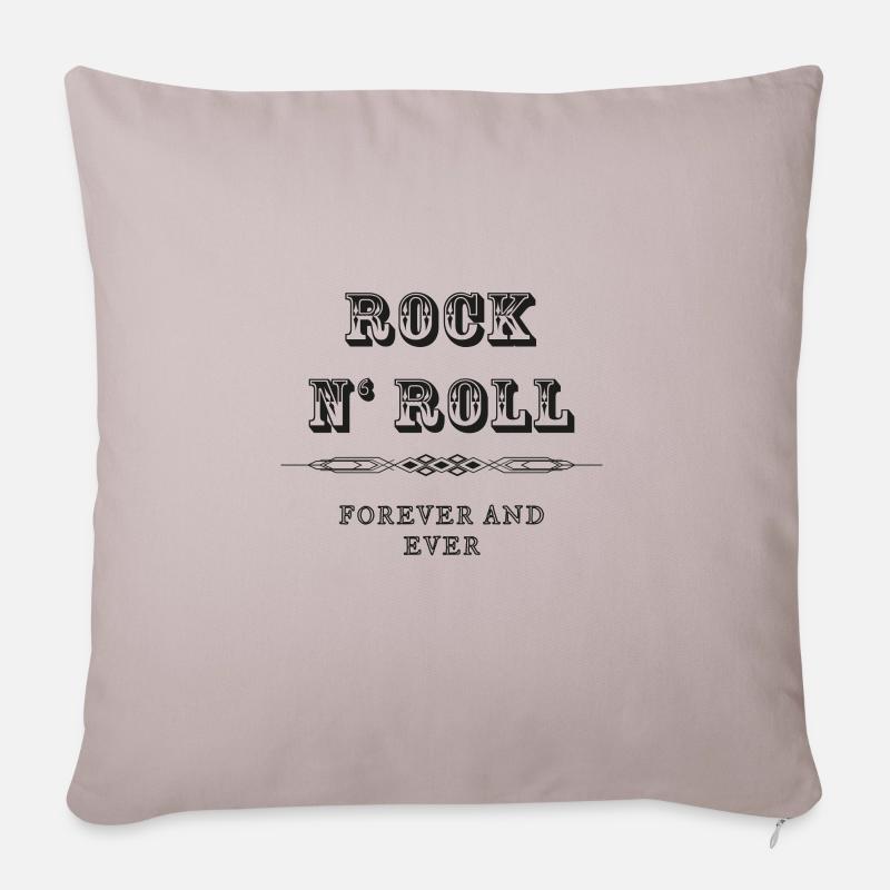 Rock N' Roll Forever - Sofakissenbezug 45 x 45 cm - helles Taupe