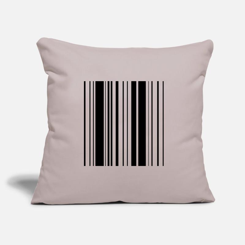 Stripes pattern barcode Sofa pillowcase 17,3'' x 17,3'' (45 x 45 cm)