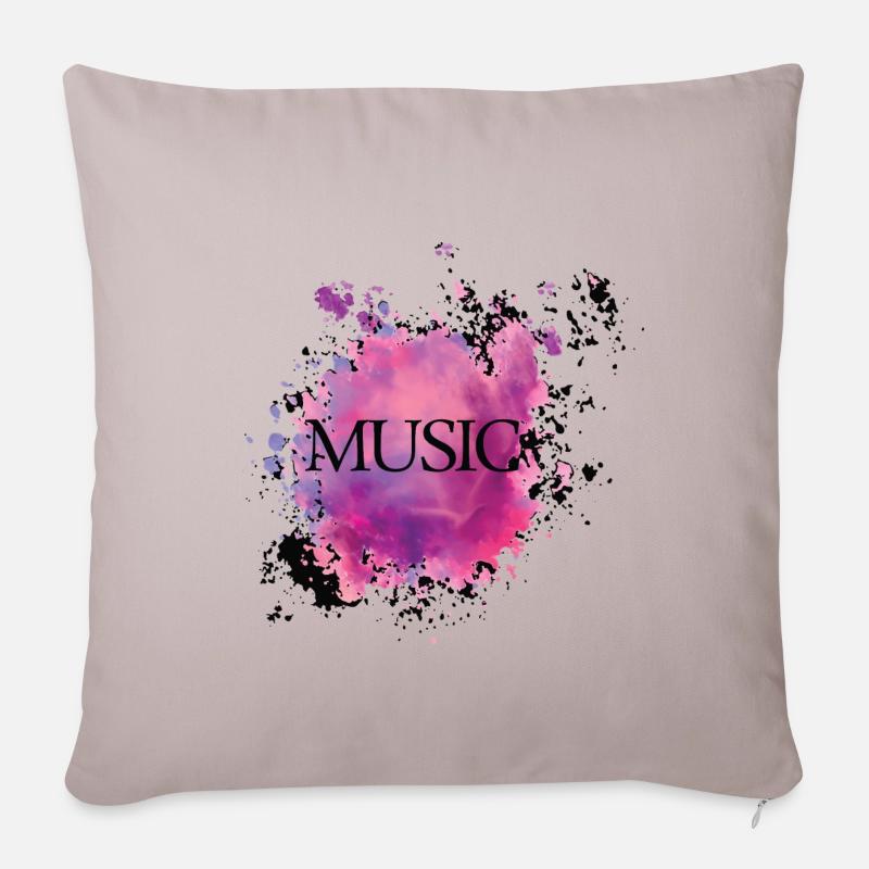 Music - Sofakissenbezug 45 x 45 cm - helles Taupe